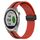 Per Garmin Approach S40 Cinturino in silicone pieghevole da 20 mm con chiusura magnetica (rosso + nero) Per Garmin Approach S40 Cinturino in silicone pieghevole da 20 mm con chiusura magnetica (rosso + nero)