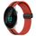 Per Garmin Forerunner 55 Cinturino in silicone pieghevole da 20 mm con chiusura magnetica (rosso + nero) Per Garmin Forerunner 55 Cinturino in silicone pieghevole da 20 mm con chiusura magnetica (rosso + nero)