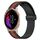 Per Garmin Venu 20mm Cinturino pieghevole in silicone con chiusura magnetica (nero + rosso) Per Garmin Venu 20mm Cinturino pieghevole in silicone con chiusura magnetica (nero + rosso)