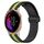 Per Garmin Venu 20mm Cinturino pieghevole in silicone con chiusura magnetica (nero + verde lime) Per Garmin Venu 20mm Cinturino pieghevole in silicone con chiusura magnetica (nero + verde lime)