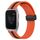 Cinturino in silicone pieghevole con chiusura magnetica da 20 mm per Garmin Venu SQ (arancione + nero) Cinturino in silicone pieghevole con chiusura magnetica da 20 mm per Garmin Venu SQ (arancione + nero)