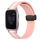 Per Garmin Venu SQ 20mm cinturino in silicone pieghevole con chiusura magnetica (rosa + bianco) Per Garmin Venu SQ 20mm cinturino in silicone pieghevole con chiusura magnetica (rosa + bianco)