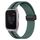 Per cinturino in silicone pieghevole con chiusura magnetica da 20 mm Garmin Venu SQ (verde oliva + nero) Per cinturino in silicone pieghevole con chiusura magnetica da 20 mm Garmin Venu SQ (verde oliva + nero)