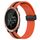 Per Garmin Forerunner 645 Music 20mm Cinturino in silicone pieghevole con chiusura magnetica (arancione + nero)