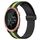 Per Garmin Forerunner 645 Music 20mm Cinturino in silicone pieghevole con chiusura magnetica (nero + verde lime)