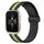 Per Garmin Forerunner Sq2 Music 20mm Cinturino in silicone pieghevole con chiusura magnetica (nero + verde lime)