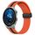 Per Huawei Watch GT3 Pro 43mm 20mm Cinturino in silicone pieghevole con chiusura magnetica (arancione + nero) Per Huawei Watch GT3 Pro 43mm 20mm Cinturino in silicone pieghevole con chiusura magnetica (arancione + nero)