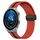 Per Huawei Watch GT3 Pro 43mm 20mm Cinturino in silicone pieghevole con chiusura magnetica (rosso + nero) Per Huawei Watch GT3 Pro 43mm 20mm Cinturino in silicone pieghevole con chiusura magnetica (rosso + nero)