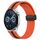 Per Huawei Watch GT3 42mm 20mm Cinturino pieghevole in silicone con chiusura magnetica (arancione + nero) Per Huawei Watch GT3 42mm 20mm Cinturino pieghevole in silicone con chiusura magnetica (arancione + nero)