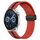 Per Huawei Watch GT3 42mm 20mm Cinturino in silicone pieghevole con chiusura magnetica (rosso + nero) Per Huawei Watch GT3 42mm 20mm Cinturino in silicone pieghevole con chiusura magnetica (rosso + nero)