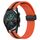 Per Huawei Watch GT2 42mm 20mm Cinturino in silicone pieghevole con chiusura magnetica (arancione + nero) Per Huawei Watch GT2 42mm 20mm Cinturino in silicone pieghevole con chiusura magnetica (arancione + nero)
