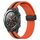 Per Huawei Watch 2 Cinturino in silicone pieghevole da 20 mm con chiusura magnetica (arancione + nero) Per Huawei Watch 2 Cinturino in silicone pieghevole da 20 mm con chiusura magnetica (arancione + nero)