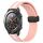 Per Huawei Watch 2 Cinturino in silicone pieghevole da 20 mm con chiusura magnetica (rosa + bianco) Per Huawei Watch 2 Cinturino in silicone pieghevole da 20 mm con chiusura magnetica (rosa + bianco)
