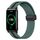 Cinturino per orologio in silicone con chiusura magnetica pieghevole da 20 mm For Honor Watch ES (verde oliva + nero) Cinturino per orologio in silicone con chiusura magnetica pieghevole da 20 mm For Honor Watch ES (verde oliva + nero)