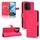 Per vivo iQOO Z9 Skin Feel Custodia magnetica in pelle con vibrazione (Rosa rossa)