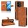 Per vivo iQOO Z9 Custodia per telefono in pelle con vibrazione magnetica Skin Feel (marrone)