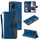 Custodia per cellulare in pelle con texture di vitello per unghie per Honor 200 Lite (blu) Custodia per cellulare in pelle con texture di vitello per unghie per Honor 200 Lite (blu)