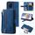 Per Honor 200 Lite Custodia per cellulare in pelle con cerniera per nove carte con cordino (blu) Per Honor 200 Lite Custodia per cellulare in pelle con cerniera per nove carte con cordino (blu)