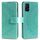 Custodia per telefono in pelle goffrata fiore Totem per Honor 200 Lite con cordino (verde) Custodia per telefono in pelle goffrata fiore Totem per Honor 200 Lite con cordino (verde)