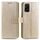 Custodia per telefono in pelle goffrata fiore Totem per Honor 200 Lite con cordino (oro) Custodia per telefono in pelle goffrata fiore Totem per Honor 200 Lite con cordino (oro)