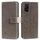 Custodia per telefono in pelle goffrata fiore Totem per Honor 200 Lite con cordino (grigio) Custodia per telefono in pelle goffrata fiore Totem per Honor 200 Lite con cordino (grigio)