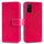 Custodia per telefono in pelle goffrata fiore Totem per Honor 200 Lite con cordino (rosso) Custodia per telefono in pelle goffrata fiore Totem per Honor 200 Lite con cordino (rosso)
