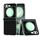 Per Samsung Galaxy Z Flip6 5G 3 in 1 Custodia per telefono in PU con telaio traslucido satinato con texture intrecciata (nero) Per Samsung Galaxy Z Flip6 5G 3 in 1 Custodia per telefono in PU con telaio traslucido satinato con texture intrecciata (nero)