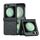 Per Samsung Galaxy Z Flip6 Custodia per telefono antiurto con vernice glitterata in polvere di diamante (Nero Verde) Per Samsung Galaxy Z Flip6 Custodia per telefono antiurto con vernice glitterata in polvere di diamante (Nero Verde)