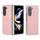 Per Samsung Galaxy Z Fold6 5G Custodia per telefono in PU con struttura in tessuto satinato e traslucido (rosa) Per Samsung Galaxy Z Fold6 5G Custodia per telefono in PU con struttura in tessuto satinato e traslucido (rosa)
