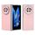 Custodia per telefono in PU con struttura traslucida satinata per vivo X Fold3 (rosa)