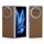 Custodia per telefono in PU con struttura traslucida satinata per vivo X Fold3 (marrone)