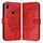 Custodia per telefono in pelle con farfalla goffrata per Honor 9X Global / Huawei P Smart Z (rossa) Custodia per telefono in pelle con farfalla goffrata per Honor 9X Global / Huawei P Smart Z (rossa)