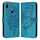 Custodia per telefono in pelle con farfalla goffrata per Honor 9X Global / Huawei P Smart Z (blu) Custodia per telefono in pelle con farfalla goffrata per Honor 9X Global / Huawei P Smart Z (blu)