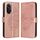 Custodia per telefono in pelle con farfalla goffrata per Honor 50 SE / Huawei Nova 9 SE (oro rosa) Custodia per telefono in pelle con farfalla goffrata per Honor 50 SE / Huawei Nova 9 SE (oro rosa)