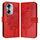 Custodia per telefono in pelle con farfalla goffrata per Honor 60 (rossa)