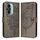 Custodia per telefono in pelle farfalla goffrata per Honor 60 Pro (grigio) Custodia per telefono in pelle farfalla goffrata per Honor 60 Pro (grigio)