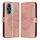 Custodia per telefono in pelle farfalla goffrata per Honor 60 Pro (oro rosa) Custodia per telefono in pelle farfalla goffrata per Honor 60 Pro (oro rosa)