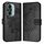 Custodia per telefono in pelle farfalla goffrata per Honor 60 Pro (nera)