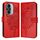 Custodia per telefono in pelle farfalla goffrata per Honor 60 Pro (rossa)