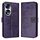 Custodia per telefono in pelle con farfalla goffrata per Honor 70 (viola scuro) Custodia per telefono in pelle con farfalla goffrata per Honor 70 (viola scuro)