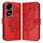 Custodia per telefono in pelle farfalla goffrata per Honor 80 GT (rossa)