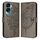 Custodia per telefono in pelle con farfalla goffrata per Honor 90 Lite / X50i (grigio) Custodia per telefono in pelle con farfalla goffrata per Honor 90 Lite / X50i (grigio)