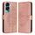 Custodia per telefono in pelle con farfalla goffrata per Honor 90 Lite / X50i (oro rosa) Custodia per telefono in pelle con farfalla goffrata per Honor 90 Lite / X50i (oro rosa)