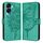 Custodia per telefono in pelle con farfalla goffrata per Honor 90 Lite / X50i (verde) Custodia per telefono in pelle con farfalla goffrata per Honor 90 Lite / X50i (verde)