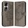 Custodia per telefono in pelle farfalla goffrata per Honor 90 Pro (grigio) Custodia per telefono in pelle farfalla goffrata per Honor 90 Pro (grigio)