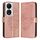 Custodia per telefono in pelle farfalla goffrata per Honor 90 Smart/X7b 4G/X7b 5G (oro rosa) Custodia per telefono in pelle farfalla goffrata per Honor 90 Smart/X7b 4G/X7b 5G (oro rosa)