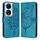 Custodia per telefono in pelle farfalla goffrata per Honor 90 Smart/X7b 4G/X7b 5G (blu) Custodia per telefono in pelle farfalla goffrata per Honor 90 Smart/X7b 4G/X7b 5G (blu)