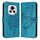 Custodia per telefono in pelle farfalla goffrata globale per Honor Magic6 5G (blu) Custodia per telefono in pelle farfalla goffrata globale per Honor Magic6 5G (blu)