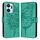Custodia per telefono in pelle farfalla goffrata per Honor X7a / Play7T 5G (verde) Custodia per telefono in pelle farfalla goffrata per Honor X7a / Play7T 5G (verde)