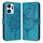 Custodia per telefono in pelle farfalla goffrata per Honor X7a / Play7T 5G (blu) Custodia per telefono in pelle farfalla goffrata per Honor X7a / Play7T 5G (blu)